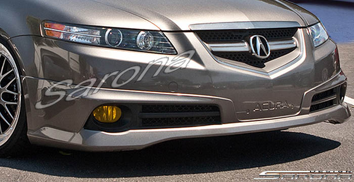 Custom Acura TL Front Bumper Add-on  Sedan Front Add-on Lip (2007 - 2008) - $590.00 (Manufacturer Sarona, Part #AC-002-FA)